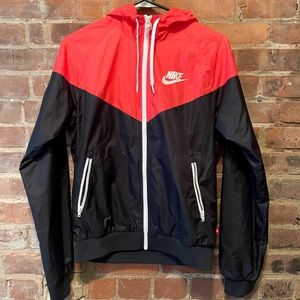 Nike Pink and Black Windbreaker - Size M